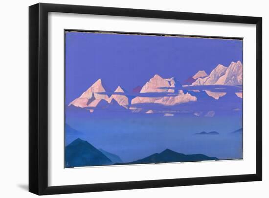 Himalayas, 1933 (Tempera on Canvas)-Nicholas Roerich-Framed Giclee Print