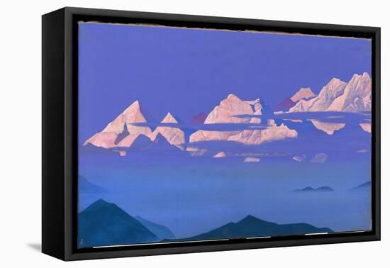 Himalayas, 1933 (Tempera on Canvas)-Nicholas Roerich-Framed Premier Image Canvas