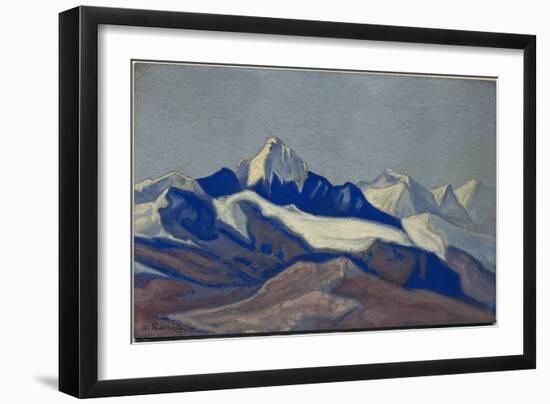 Himalayas, 1945 (Tempera on Cardboard)-Nicholas Roerich-Framed Giclee Print