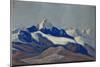 Himalayas, 1945 (Tempera on Cardboard)-Nicholas Roerich-Mounted Giclee Print