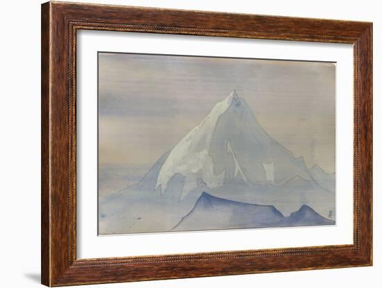 Himalayas, Album Leaf, 1934 (Tempera and Pencil on Paper)-Nicholas Roerich-Framed Giclee Print