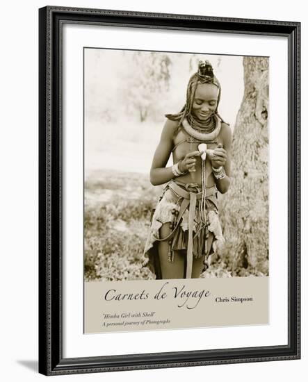 Himba Girl with Shell-Chris Simpson-Framed Giclee Print