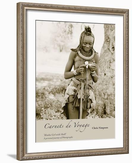 Himba Girl with Shell-Chris Simpson-Framed Giclee Print