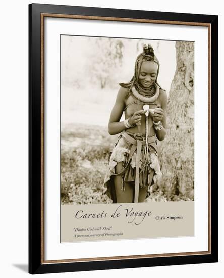 Himba Girl with Shell-Chris Simpson-Framed Giclee Print