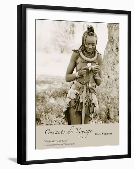 Himba Girl with Shell-Chris Simpson-Framed Giclee Print