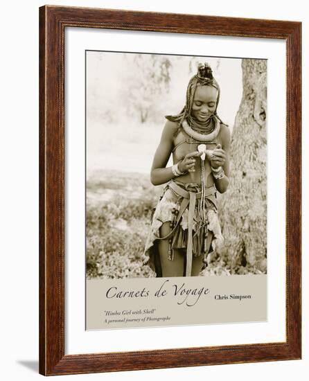 Himba Girl with Shell-Chris Simpson-Framed Giclee Print