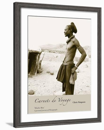 Himba Man-Chris Simpson-Framed Giclee Print