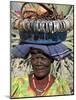 Himba Street Vendor at Opuwo Who Sells Himba Jewellery, Arts and Crafts to Passing Tourists-Nigel Pavitt-Mounted Photographic Print