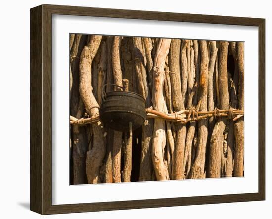 Himba Tribe Hut, Skeleton Coast, Namibia-Michele Westmorland-Framed Photographic Print