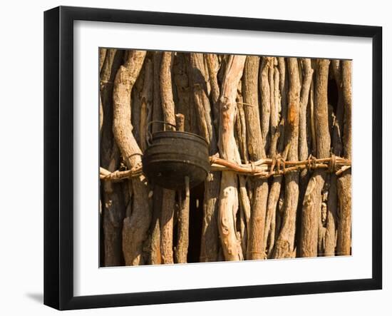 Himba Tribe Hut, Skeleton Coast, Namibia-Michele Westmorland-Framed Photographic Print