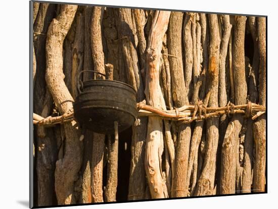 Himba Tribe Hut, Skeleton Coast, Namibia-Michele Westmorland-Mounted Photographic Print