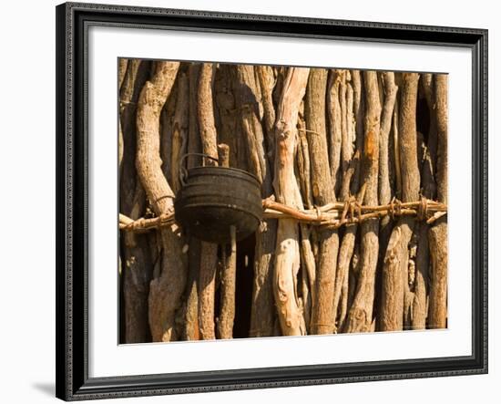 Himba Tribe Hut, Skeleton Coast, Namibia-Michele Westmorland-Framed Photographic Print