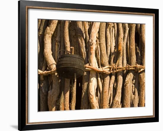 Himba Tribe Hut, Skeleton Coast, Namibia-Michele Westmorland-Framed Photographic Print