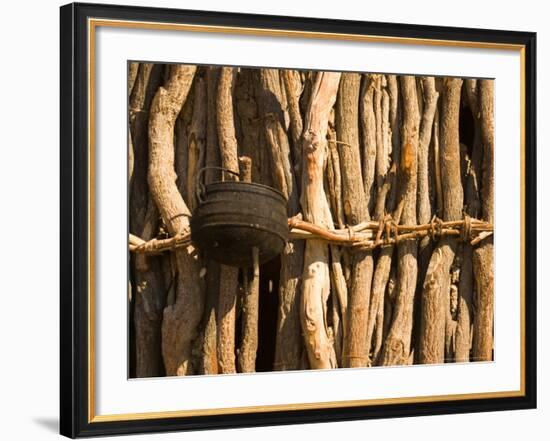 Himba Tribe Hut, Skeleton Coast, Namibia-Michele Westmorland-Framed Photographic Print