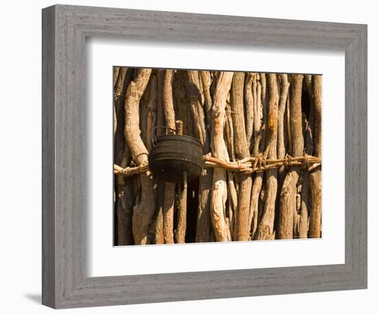 Himba Tribe Hut, Skeleton Coast, Namibia-Michele Westmorland-Framed Photographic Print