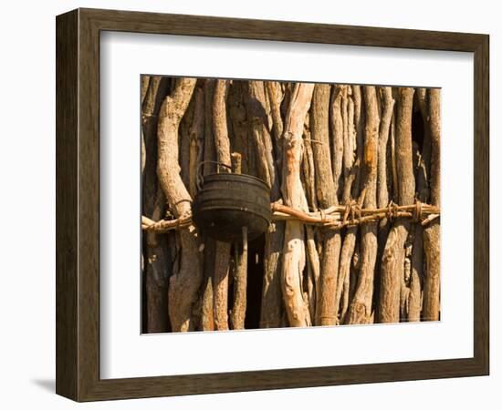 Himba Tribe Hut, Skeleton Coast, Namibia-Michele Westmorland-Framed Photographic Print