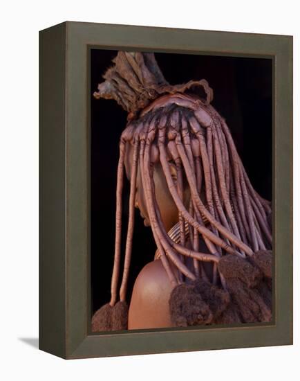 Himba Woman, Kaokoland, Namibia-Peter Adams-Framed Premier Image Canvas