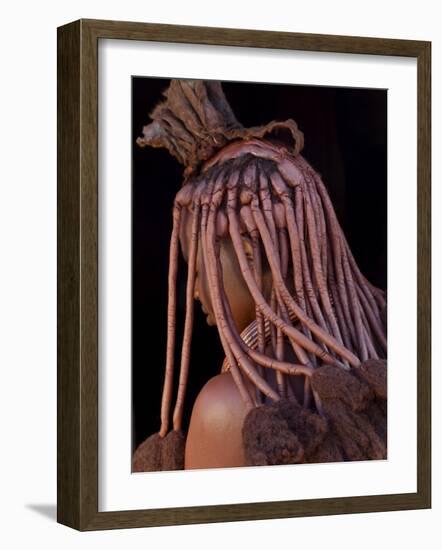 Himba Woman, Kaokoland, Namibia-Peter Adams-Framed Photographic Print