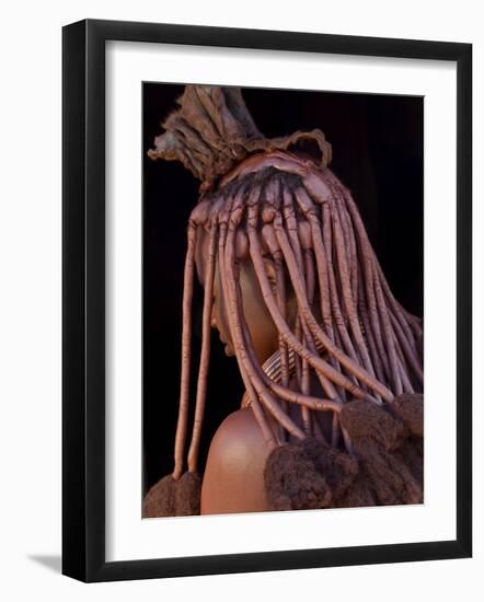 Himba Woman, Kaokoland, Namibia-Peter Adams-Framed Photographic Print