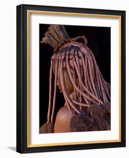 Himba Woman, Kaokoland, Namibia-Peter Adams-Framed Photographic Print