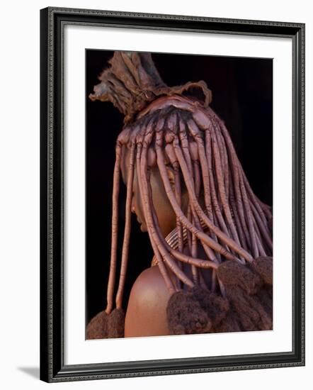 Himba Woman, Kaokoland, Namibia-Peter Adams-Framed Photographic Print