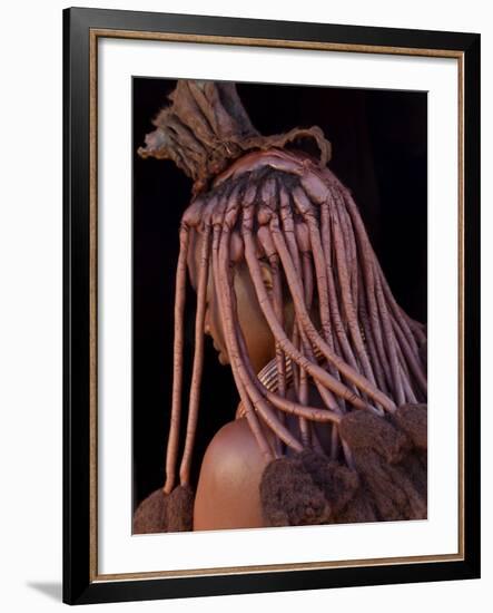 Himba Woman, Kaokoland, Namibia-Peter Adams-Framed Photographic Print