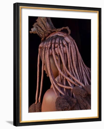 Himba Woman, Kaokoland, Namibia-Peter Adams-Framed Photographic Print