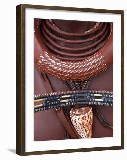 Himba Woman, Kaokoland, Namibia-Peter Adams-Framed Photographic Print