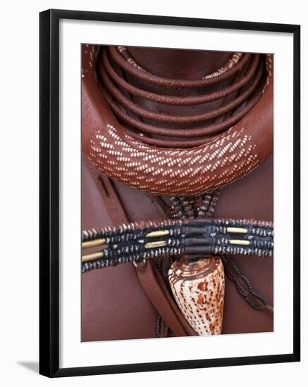 Himba Woman, Kaokoland, Namibia-Peter Adams-Framed Photographic Print