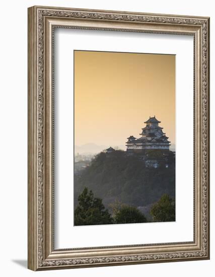 Himeji Castle (Unesco World Heritage Site) at Dawn, Himeji, Kansai, Honshu, Japan-Ian Trower-Framed Photographic Print