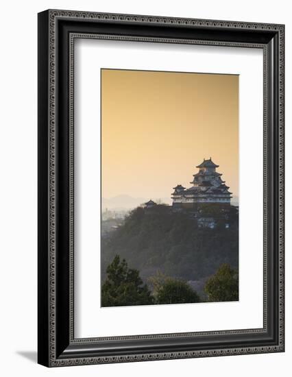 Himeji Castle (Unesco World Heritage Site) at Dawn, Himeji, Kansai, Honshu, Japan-Ian Trower-Framed Photographic Print