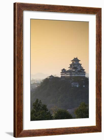 Himeji Castle (Unesco World Heritage Site) at Dawn, Himeji, Kansai, Honshu, Japan-Ian Trower-Framed Photographic Print