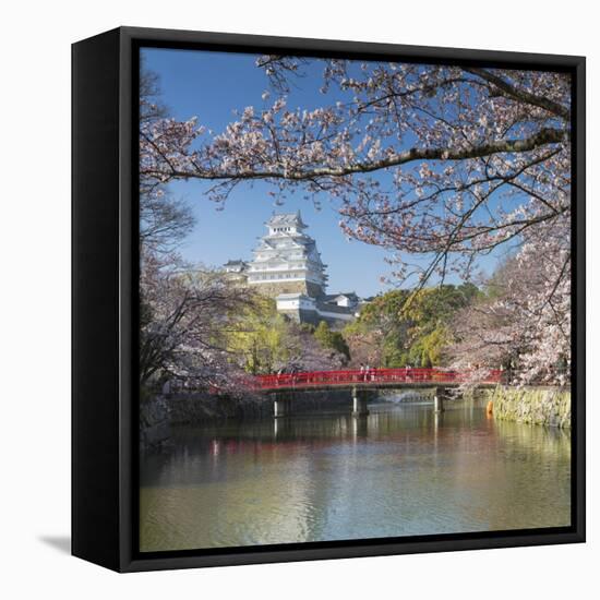 Himeji Castle (Unesco World Heritage Site), Himeji, Kansai, Honshu, Japan-Ian Trower-Framed Premier Image Canvas