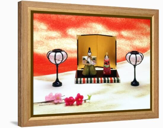 Hina Dolls for the Girls' Festival, 3rd of March, Japan-null-Framed Premier Image Canvas