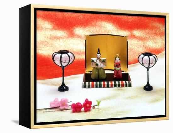 Hina Dolls for the Girls' Festival, 3rd of March, Japan-null-Framed Premier Image Canvas