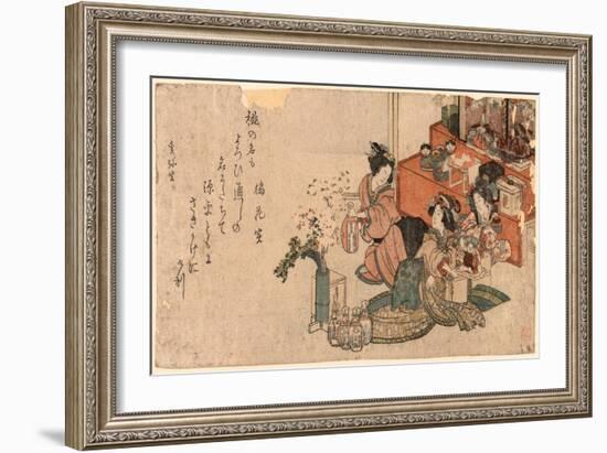 Hinamatsuri No Sirozake-Kubo Shunman-Framed Giclee Print