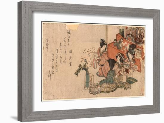 Hinamatsuri No Sirozake-Kubo Shunman-Framed Giclee Print