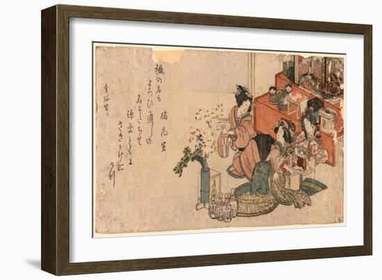 Hinamatsuri No Sirozake-Kubo Shunman-Framed Giclee Print