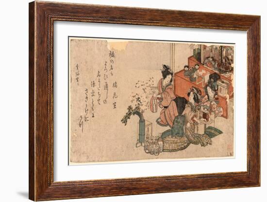 Hinamatsuri No Sirozake-Kubo Shunman-Framed Giclee Print