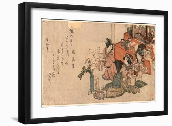 Hinamatsuri No Sirozake-Kubo Shunman-Framed Giclee Print