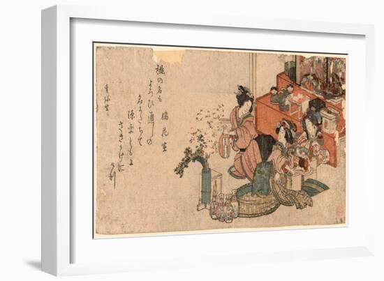 Hinamatsuri No Sirozake-Kubo Shunman-Framed Giclee Print