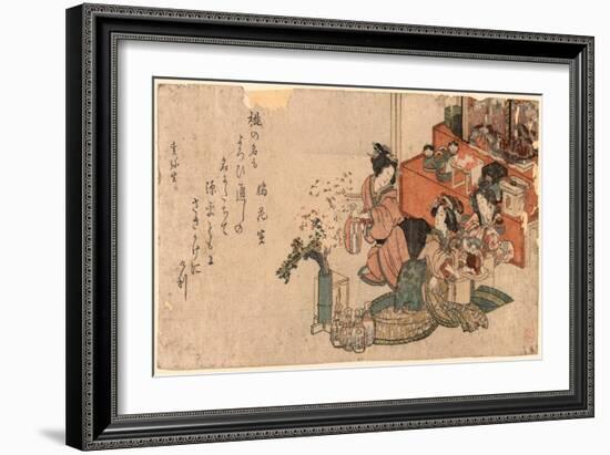 Hinamatsuri No Sirozake-Kubo Shunman-Framed Giclee Print