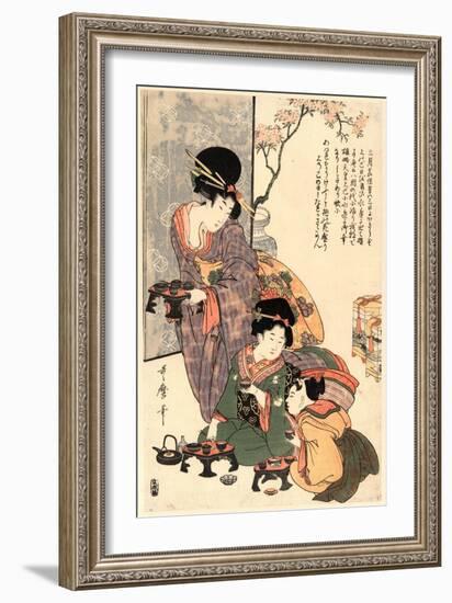 Hinamatsuri-Kitagawa Utamaro-Framed Giclee Print