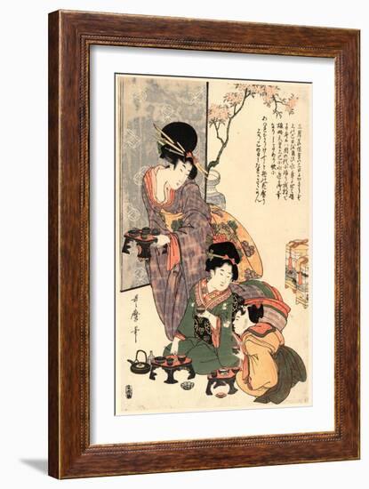 Hinamatsuri-Kitagawa Utamaro-Framed Giclee Print