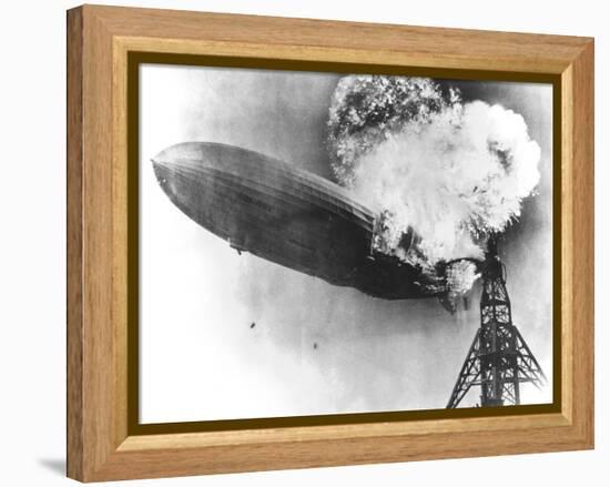 Hindenburg Crash, 1937-us Navy-Framed Premier Image Canvas