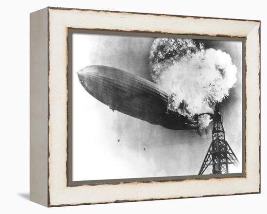 Hindenburg Crash, 1937-us Navy-Framed Premier Image Canvas