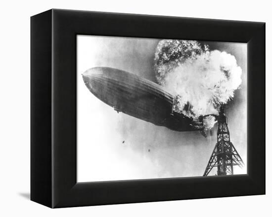 Hindenburg Crash, 1937-us Navy-Framed Premier Image Canvas