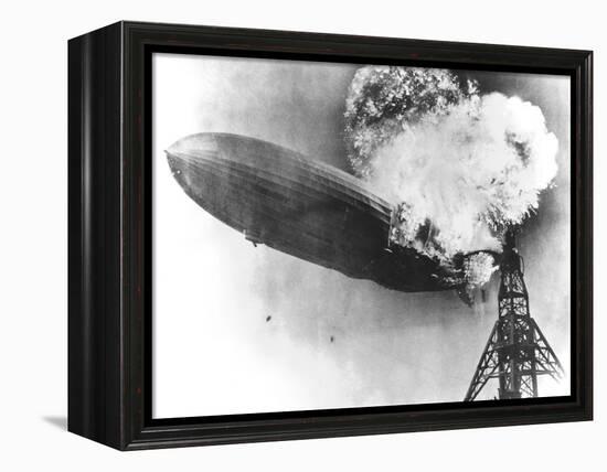 Hindenburg Crash, 1937-us Navy-Framed Premier Image Canvas