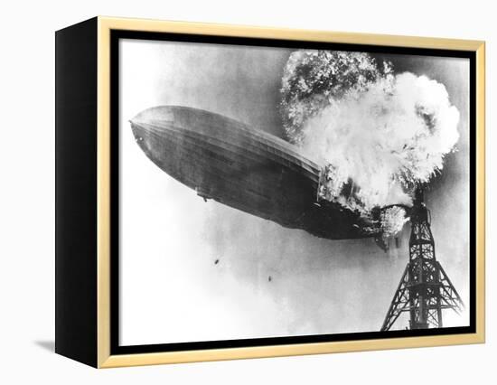 Hindenburg Crash, 1937-us Navy-Framed Premier Image Canvas