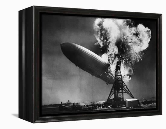 Hindenburg Explosion-Bettmann-Framed Premier Image Canvas